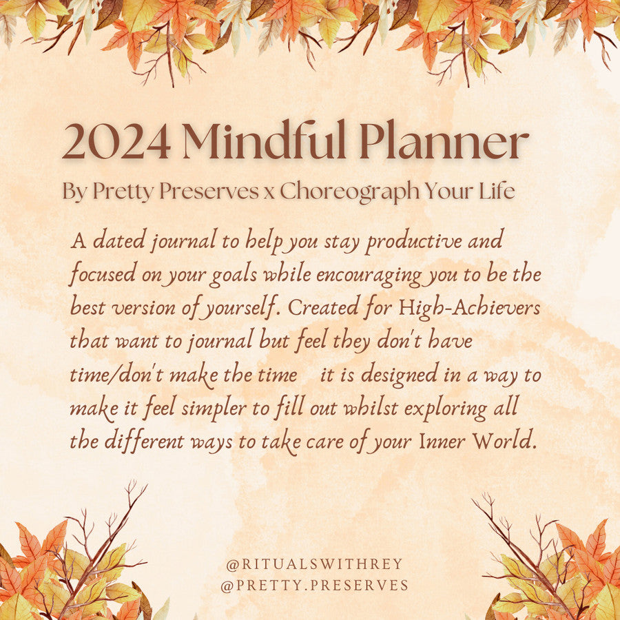 From Head to Heart Mindful Planner 2024 Fall Edition: Jul-Dec